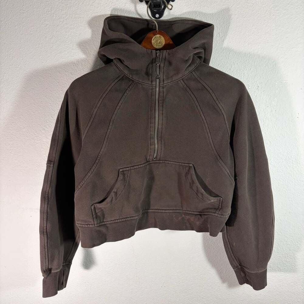 Lululemon Scuba Oversized Half-Zip Hoodie Espresso M/L
